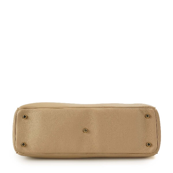 Christian Dior - Beige Smooth Leather Diorissimo Bag 